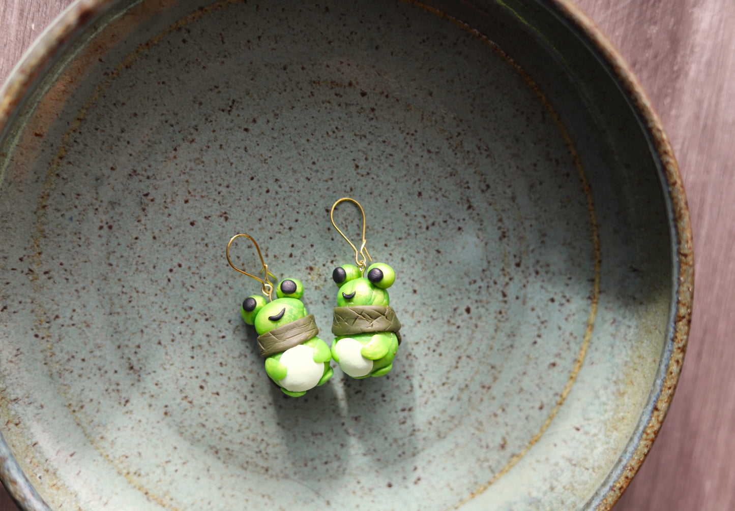 Frog earrings