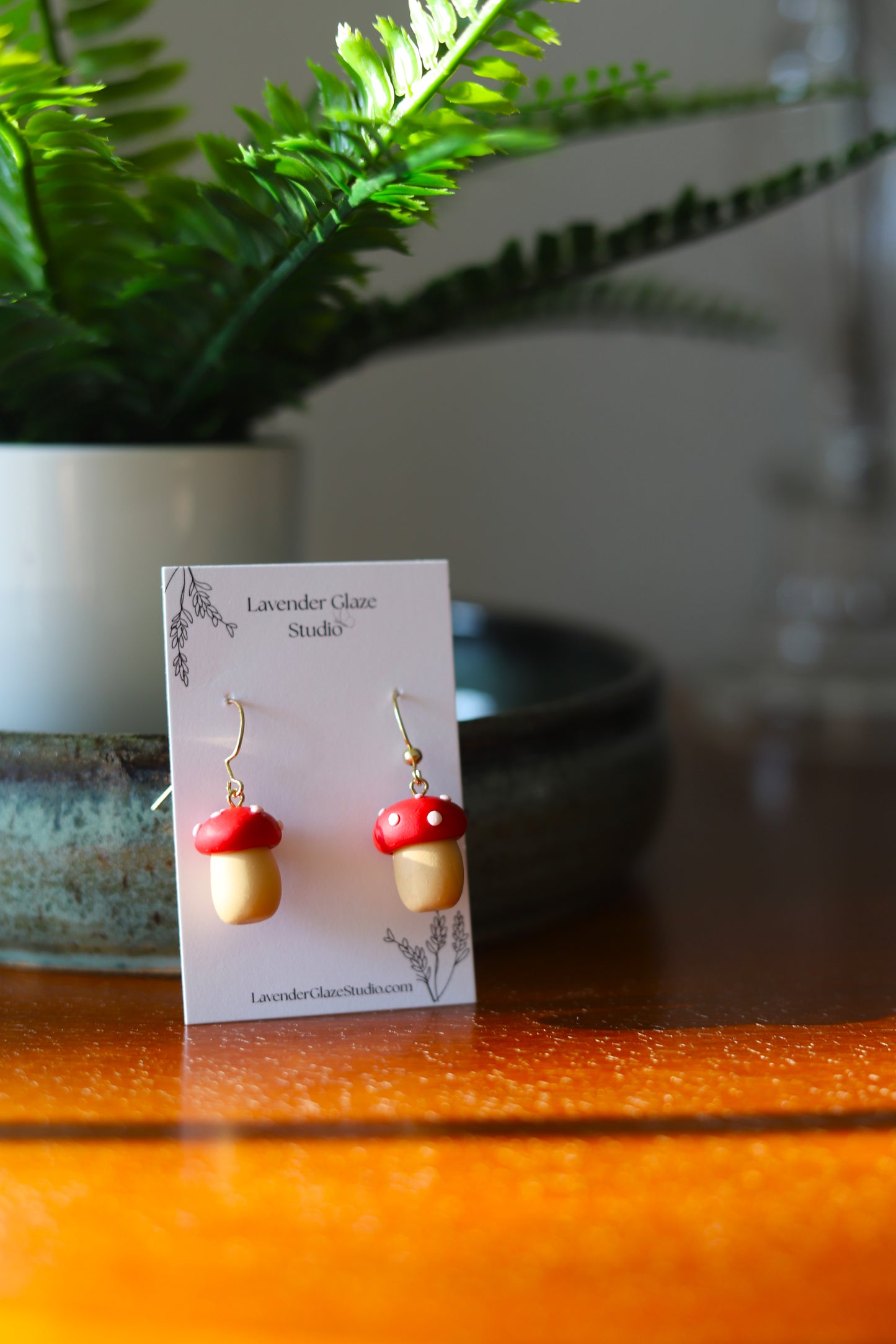 Mushroom Earrings