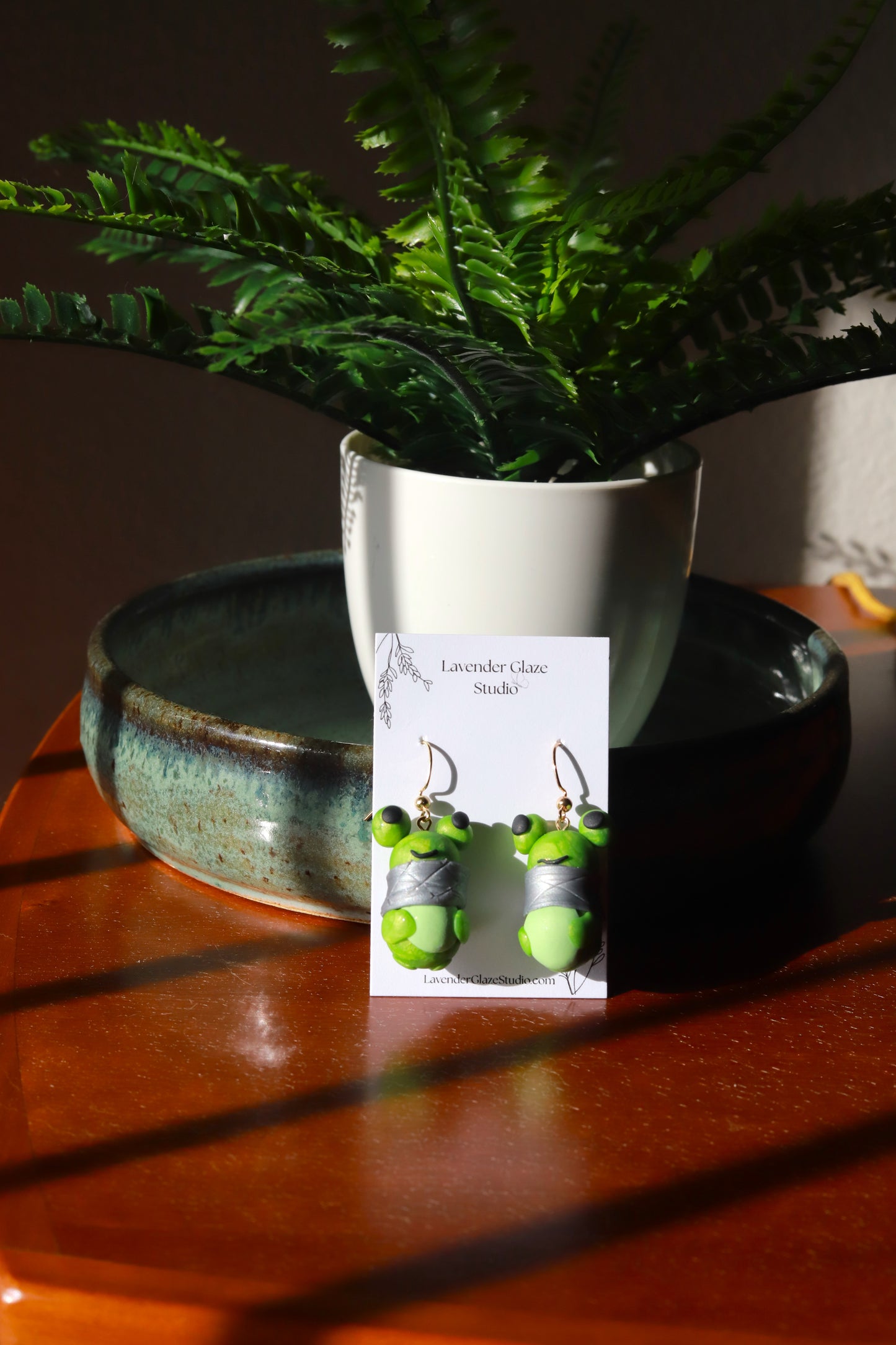 Frog earrings