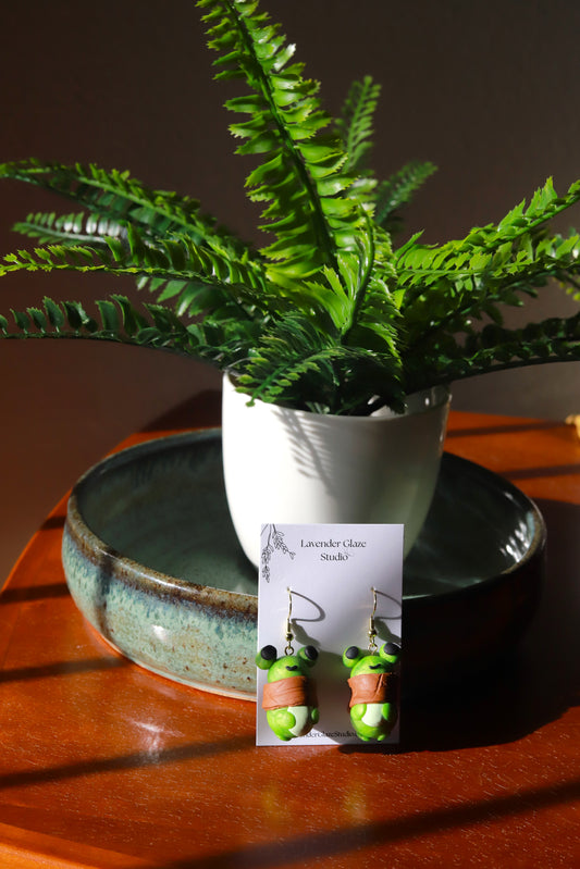 Frog earrings