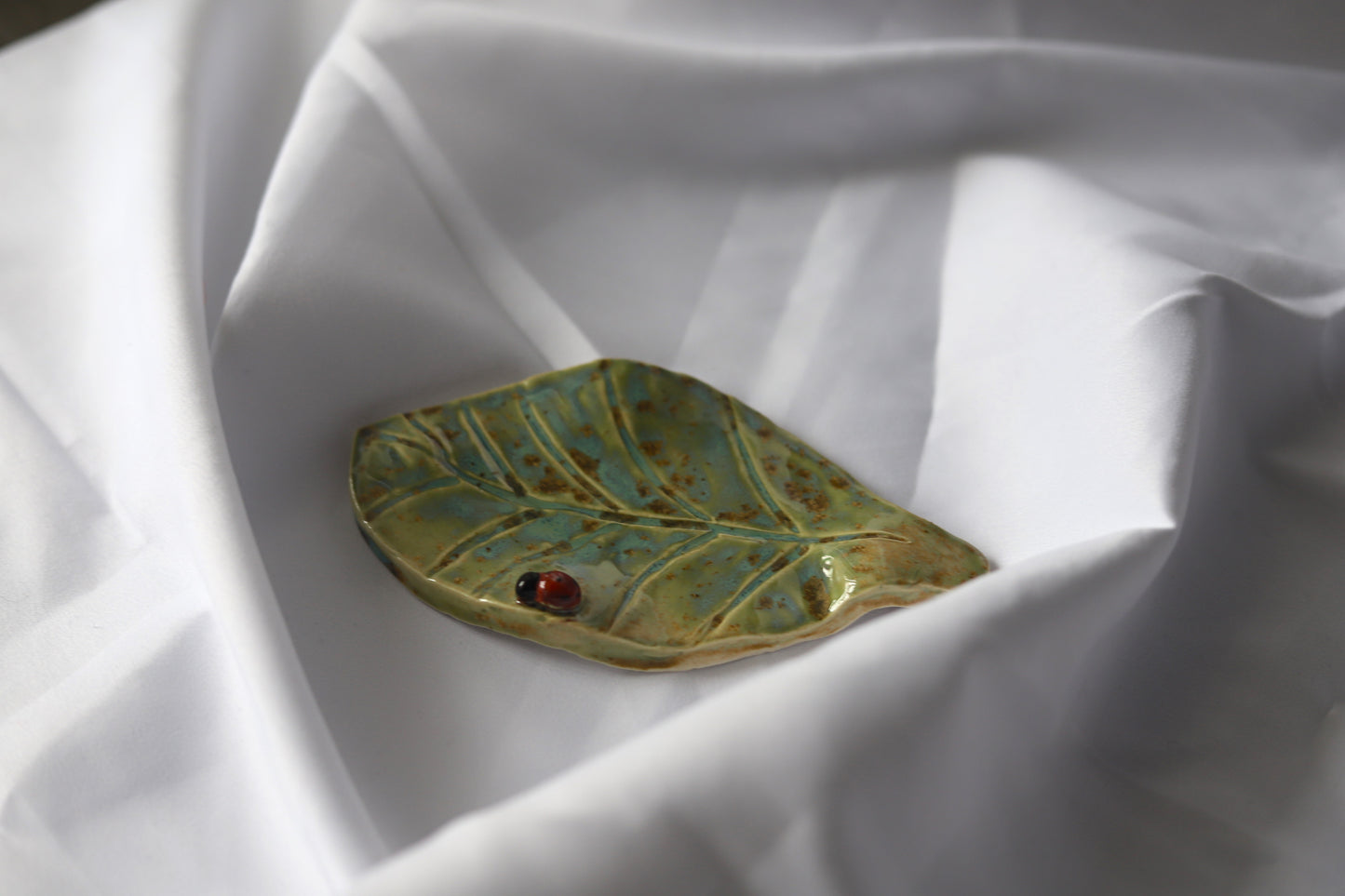 Ceramic Leaf Spoon Rest