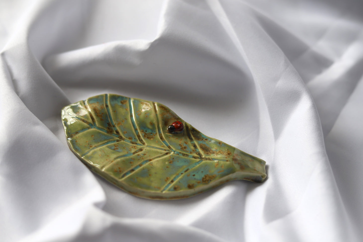 Ceramic Leaf Spoon Rest