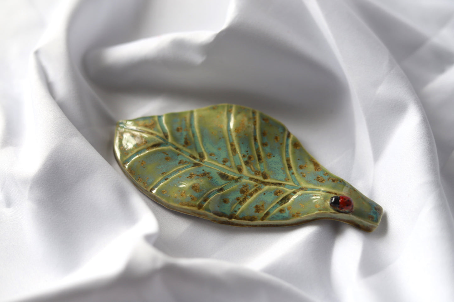Ceramic Leaf Spoon Rest