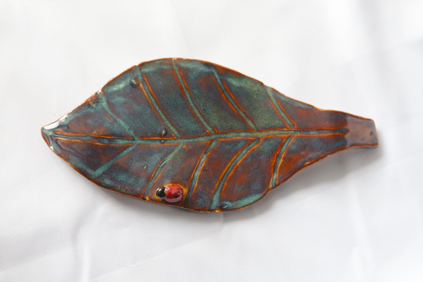 Autumn Ceramic Leaf Spoon Rest