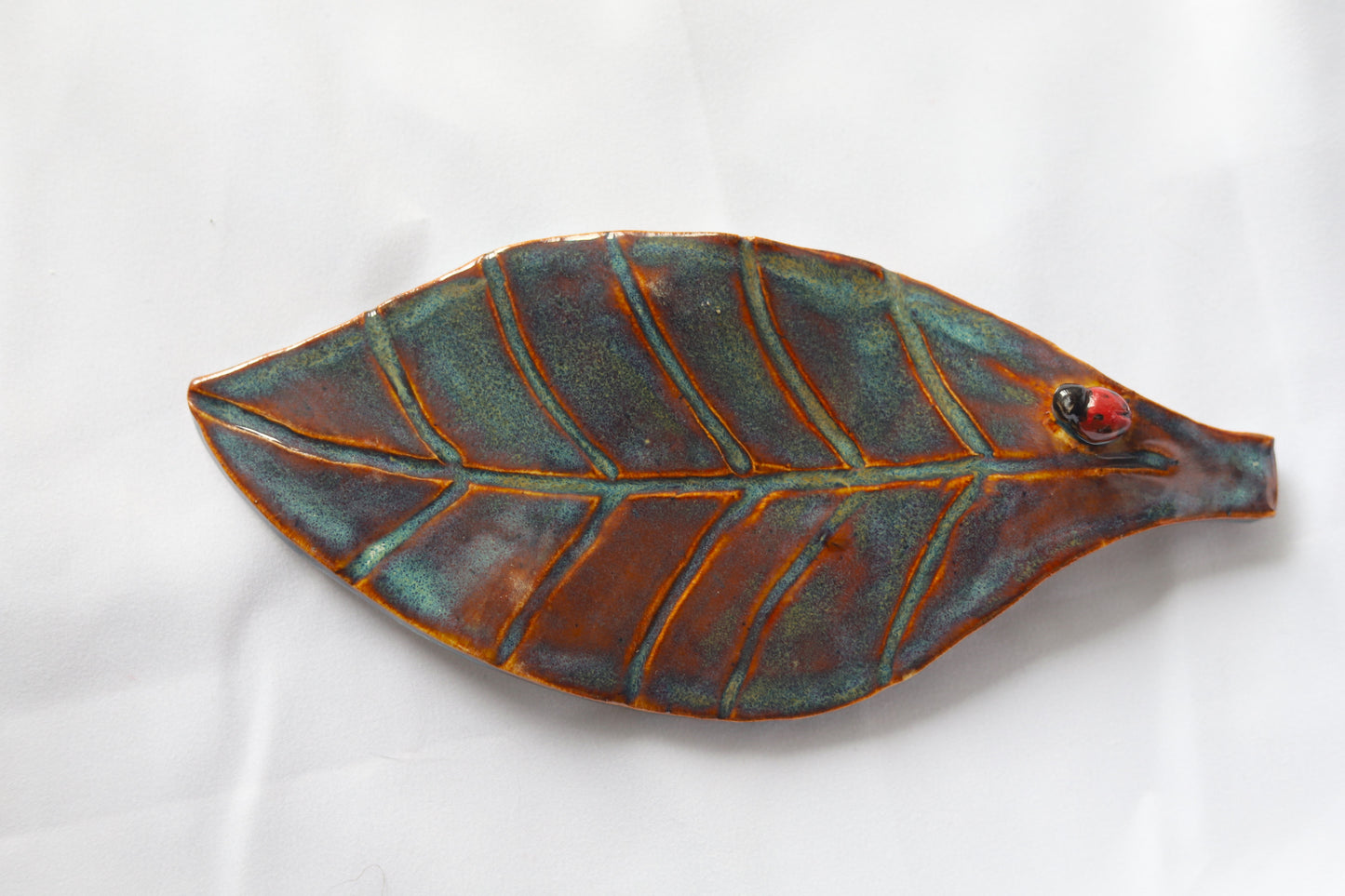 Autumn Ceramic Leaf Spoon Rest