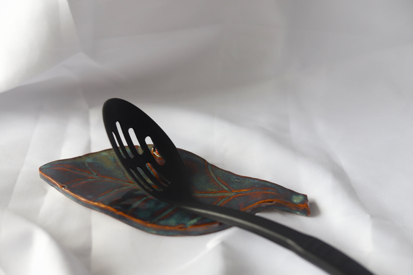 Autumn Ceramic Leaf Spoon Rest